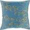 Tiwari Home 18" Sky Blue and Lime Green Bicycle Printed Square Throw Pillow Cover
